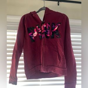 PINK maroon zip up